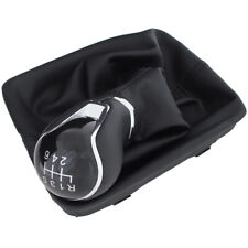 SCHALTKNAUF MIT FALTENBALG KUNSTLEDER 6+R FÜR SEAT LEON 5F1 5F5 5F8 SC ST