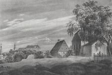 WOLKENBURG (Limbach-Oberfrohna) - Kirchenansicht - Lithographie 1843