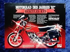 Hercules RX 9 mit original Koffersatz...... originale Werbung aus 1983