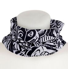 Loop-Schal Sommer Schwarz/Weiß