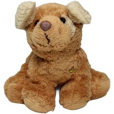 Bauer Sitzender brauner Hund