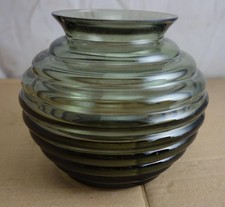schöne Glas Vase Wilhelm Wagenfeld