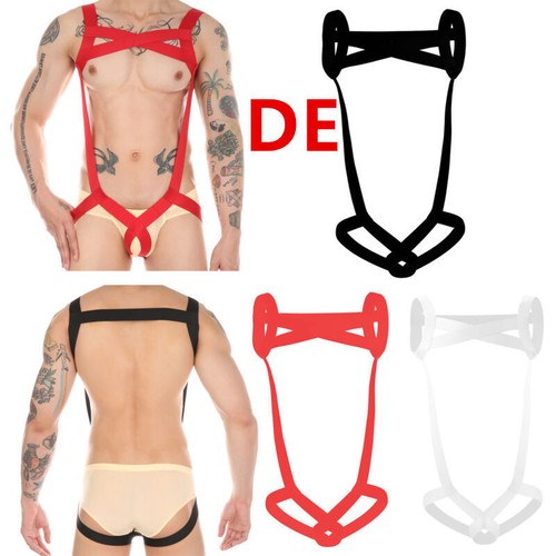 Herren bodysuit riemenbody - de,