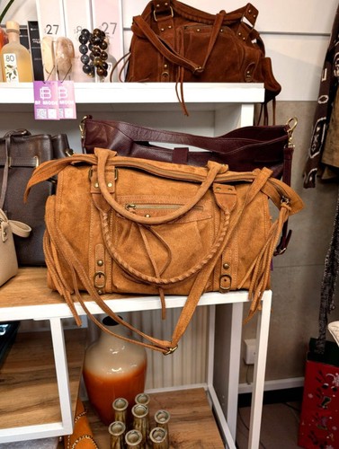 Wildleder tasche shopping bag - tasche,