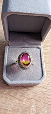 Silberring mit Bi-Color Turmalin   Gr. 62/63