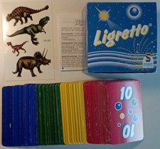 LIGRETTO blau Kartenspiel Schmidt Familie + instant Saurier Tattoo