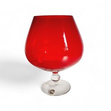 Alsterfors Schwedisches Glas Brandy Ballonglas Rot Glas Vintage