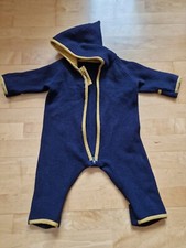 WOLLWALK Anzug Gr 74/80 Walkanzug Wollwalkanzug Wollanzug Blau Baby Overall