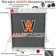 4 Reihe Kühler Aluminium Für 68-74 Triumph TR6 / 67-69 TR250 2.5L 6CYL