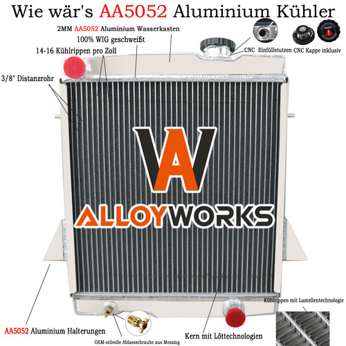Reihe kühler aluminium für - 4,
