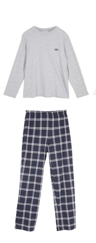 Pyjama 152 158 dunkelblau - pyjama, 152/158