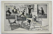 AK Fahrrad um 1905 Felix Brunner München Kunstmeister Akrobat