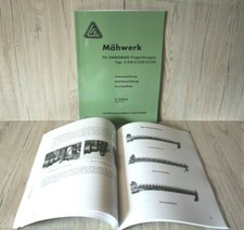 Hanomag Mähwerk Betriebsanleitung und Ersatzteilliste Traktor C218/ C220/ C224