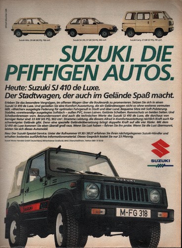 Suzuki werbeanzeige werbung - werbeanzeige,