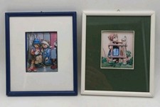 2 M.J. Hummel Design 3D Papier Wandbild imbRahmen Vintage - 18 cm x 21,5 cm