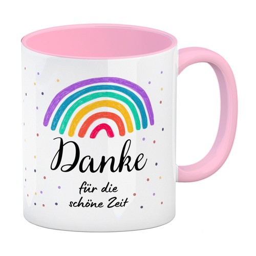 Regenbogen kaffeebecher - kaffeebecher, in