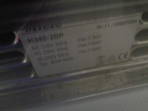 Miele 340 2bp - 340-2bp, bedienblende
