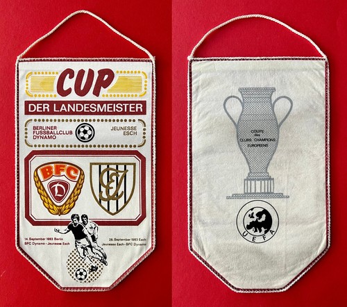 Ddr fußball wimpel 1983 bfc - fußball,