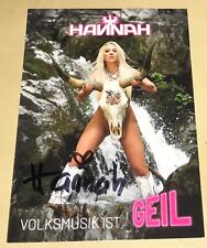 Hannah Hofer Original signierte Autogrammkarte Autogramm Karte Musik Model #20