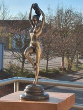 Bronzefigur Akt Erotik  Marmorsockel Signiert