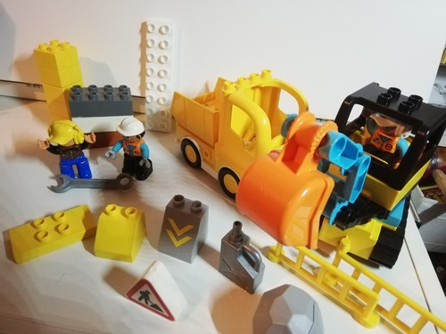 Lego duplo baustelle - baustelle,, bagger