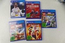 5 PS4 Spiele Fifa 18 SpiderMan Lego (Marvel/Unglaublichen/Super Heroes 2) W-3788