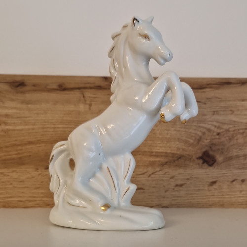 Porzellanfigur pferd steigend - pferd,