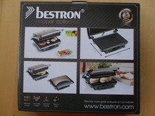 BESTRON ASW113CO Paninigrill Sandwichtoaster Tischgrill Elektrogrill Kupfer TOP