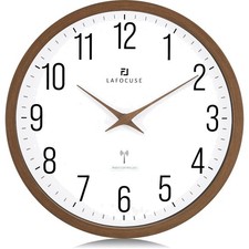 30CM Funk Wanduhr mit Holz