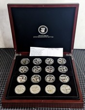 16 Silbermedaille Die Deutschen Bundesländer PP 40mm Silber im Etui