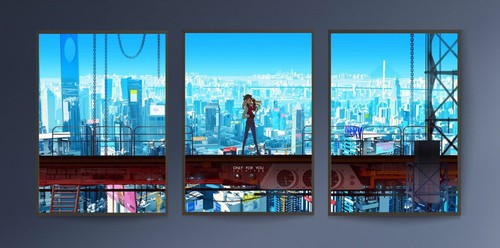 Neon genesis evangelion poster - neon,