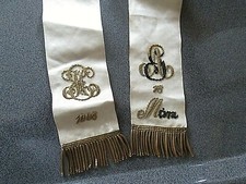 antike Stola Kasel Chasuble Priesterstola Vestment  mit Stickerei von 1905 *RAR*