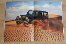 Autoprospekte Jeep Wrangler 9/96 + Jeep Wrangler 10/97 + Preisliste