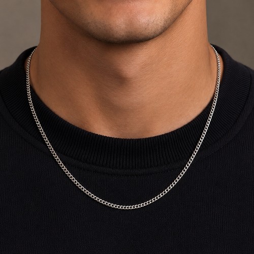 Herren halskette silber kette - silber,
