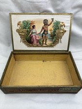 Antike alte ZIGARREN HOLZKISTE