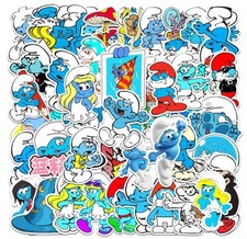 50 tlg Stickerset Schlümpfe Schlumpf Cartoon Comic Gargamel