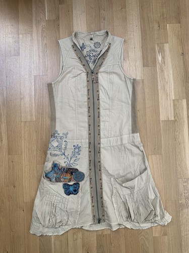 Desigual kleid ärmellos - desigual, beige