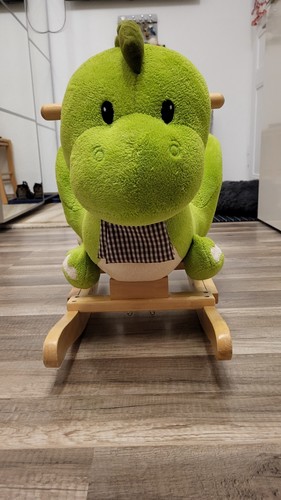 Schaukeltier dino grün mit - schaukeltier,