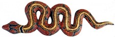 Deko-Schlange RED HEAD, Holz