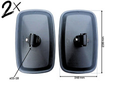 2x Rückspiegel Außenspiegel 238x148 ø15-18 UNIVERSAL LKW Traktor Massey Ferguson