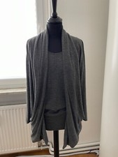 Stefanel Cardigan Strick Set. Gr.S Cashmere grau