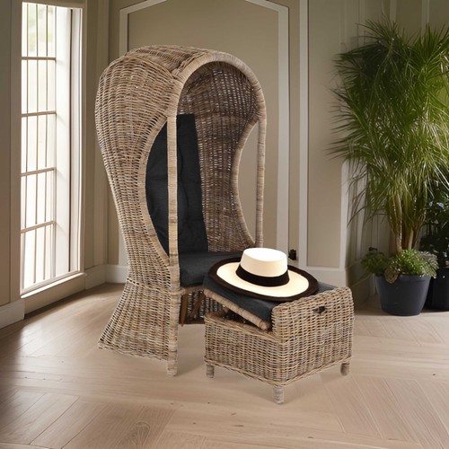 Rattan strandkorb sitzer - rattan-strandkorb, 1-sitzer