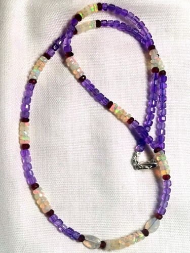 Kette amethyst welo opal - welo,