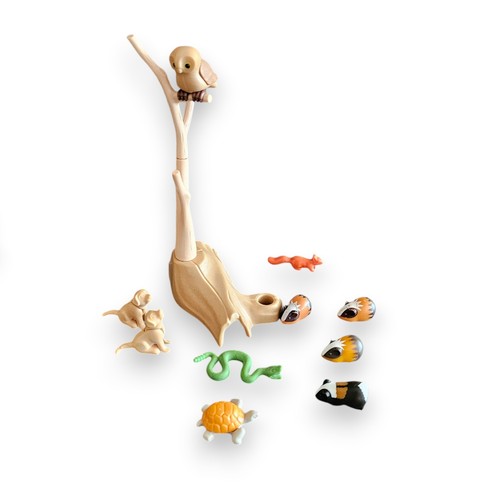 Playmobil waldtiere eule - eule, affen