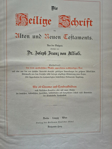 Luxus familienbibel 1900 - luxus‑familienbibel, –