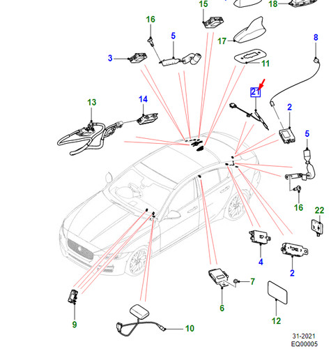 Jaguar x760 antenne - xe,