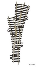 Tillig TT 83230 Dreiwegweiche, Abzweig links 15°, Radius 353, Abzweig rechts 15°