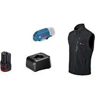 BOSCH Beheizbare Weste GHV 12+18V XA mit Akku und Ladegerät|Größe M