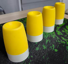 Tupperware Thermoeierbecher 4 Stück Gelbe, Thermo Eierbecher