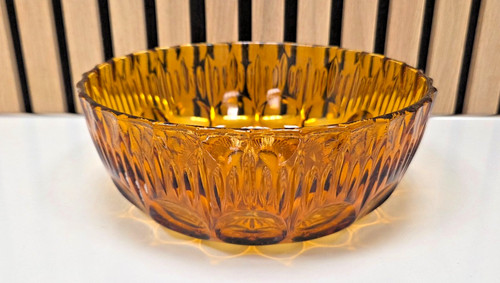 Vintage glasschale amber - glasschale,